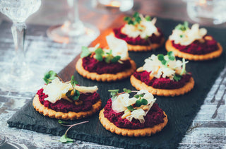 Bouchées festives au pesto de betterave