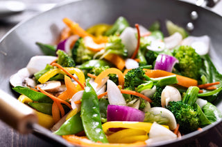 Sauté de légumes colorés