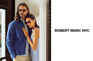 Un homme et une femme portent des lunettes de soleil de Robert Marc