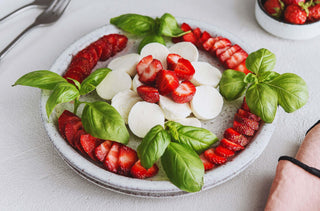 Salade Caprese aux fraises