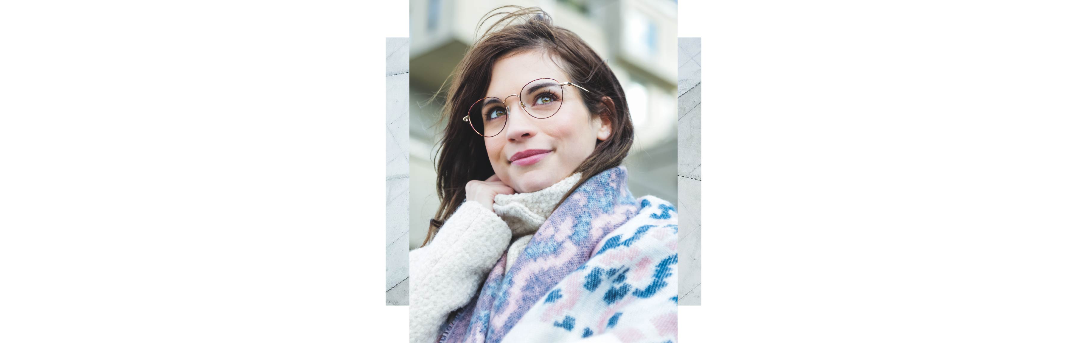 A young woman wearing Charmant_CH11466U frames