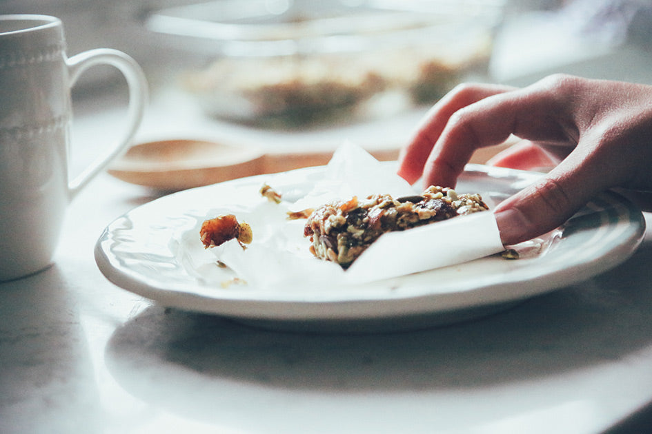 Energy bar with pumpkin,cocoa and Medjool dates