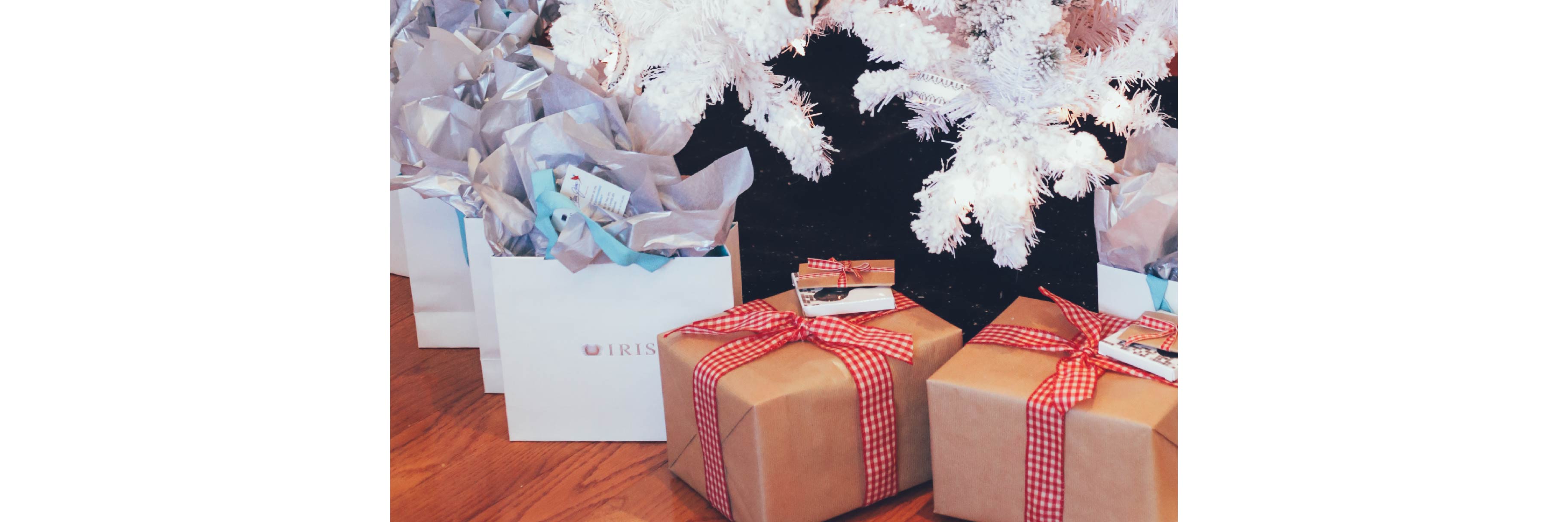 Gifts under the tree at the IRIS Ambassadors Brunch 2018