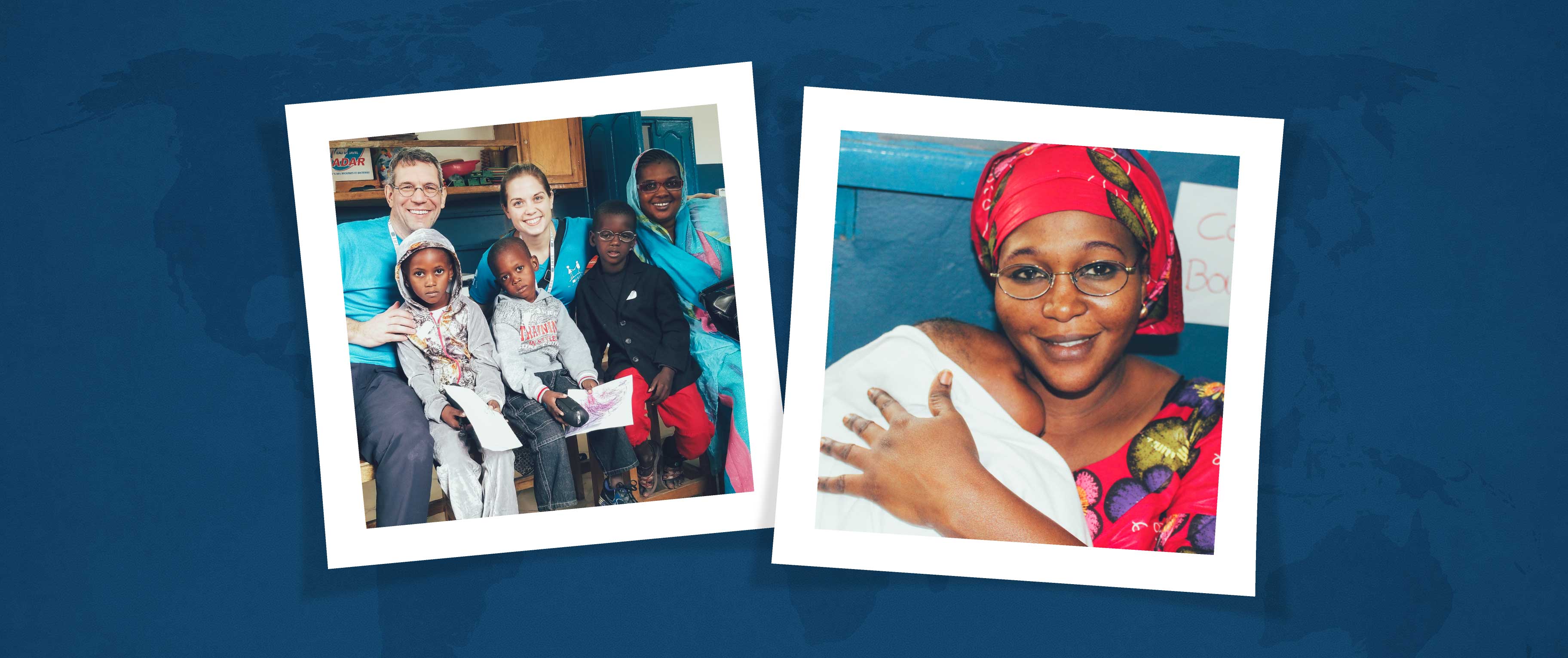 Patients and volunteers on the latest IRIS Mundial mission in Senegal